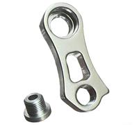 Extension de crochet de dérailleur arrière de vélo en alliage d'aluminium pour SRAM et pour Sunrace 40T-46T, adaptateur de crochet de queue de 53 x 36 mm pour VTT et vélos de route, argenté