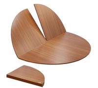 Extension de dessus de table de salle à manger pliable - Panneau de table rond peu encombrant pour événements commerciaux réglable de 119 à 200 cm, idéal pour la cuisine et le banquet