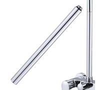 Extension de douche en acier inoxydable - Rallonge de tuyau anti-fuite de 30 cm - Hauteur du tuyau extensible - Connecteur facile à installer pour la maison, améliorer la salle de bain