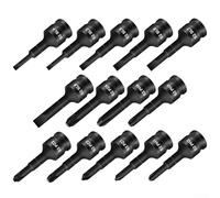 Extension de douille de tournevis électrique, adaptateur d'embout étendu pour tête plate Phillips, adaptateur de douille pour perceuse électrique sans fil (PH2)
