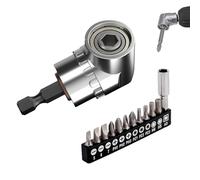 Extension De Flexible - Jeu D'adaptateurs De Douilles Avec Angle De 105° | Adaptateur D'angle Pour Tournevis Et Clés À Douille, Outil De Fixation De Perceuse, Accessoires De Tournevis Pour Le Br
