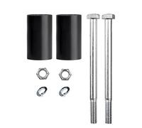 Extension de guidon de 5,1 cm compatible avec les guidons Harley Davidson de 3,8 cm - Noir - Accessoires de moto universels