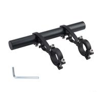 Extension de guidon de vélo, support en alliage d'aluminium pour phare et mètre, accessoire de cyclisme extra long pour VTT (noir)