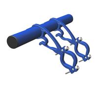 Extension de guidon pour scooter - Double support de guidon - Accessoire de guidon léger en alliage d'aluminium pour phares, lampe de lumière