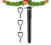 Extension de hauteur d'arbre - Augmentation de la hauteur de l'arbre de Noël - Extension de hauteur de sapin de Noël avec trois vis de fixation - En métal - Polyvalent - Pour festivals d'intérieur