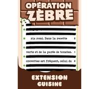 Extension de jeu de société Big Moustache Games Opération Zèbre Cuisine 55 cartes recto-verso Multicolore