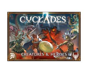 Extension de jeu de société Studio H Cyclades Creatures & Heroes Legendary Edition 15 figurines détaillées Multicolore