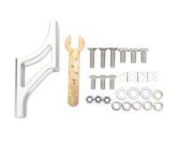 Extension de l'adaptateur de bloc de support avant pour le support de support de sac à cycle cline alliage d'aluminium d'espace supplémentaire (Argent)