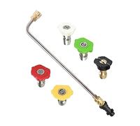 Extension de lance de lance de nettoyeur haute pression avec 5 buses de pulvérisation en acier inoxydable pour Karcher K2 K3 K4 K5 K6 K7, Dirt Blaster Power Lance pour nettoyage de voiture (90°)