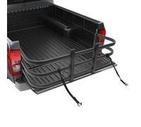 Extension de lit de camion pour pickup - Extension de surface de chargement, 122 à 155 cm, réglable, aluminium, noir, extérieur et transport, stable et moderne, pour artisans et aventuriers
