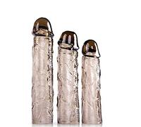 Extension de manchon de pénis en silicone, manchette pénienne avec veines et picots stimulants, extension du pénis, augmentation de l'érection, extension de l'éjaculation