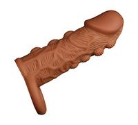 Extension de manchon de pénis réutilisable, jouet d'extension de coq souple, grossissant le coq, étui de préservatif, retarde l'éjaculation, jouet pour hommes