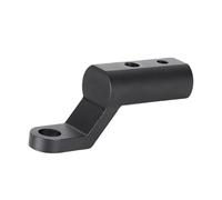 Extension de miroir portable, poteau de guidon en aluminium, extension montage 7,8 pouces avec construction ergonomique, adaptateur en réglable, support miroir avec un design robuste,