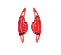 Extension de palette changement vitesse DSG for volant, autocollant compatible avec Santafe TM Palisade LX2 2018 2019 2020 2021, accessoires voiture(Red)