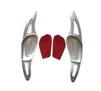 Extension de palettes de Changement de Vitesse, pour Skoda, Octavia A8 Mk4, Enyaq IV RS 2020-2021, pièces de Volant, Extension de palettes de Changement de Vitesse D6075 (Noir) (Argent)