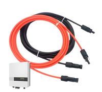 Extension de panneau solaire - Câble solaire double cœur, câble de batterie | Fil étanche en cuivre, boîte de jonction de chargeur de fil stable de 1 m pour une utilisation en extérieur