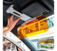 Extension de pare-soleil universelle pour voiture 2 en 1 avec extension de protection anti-éblouissement polarisée pour utilisation jour et nuit