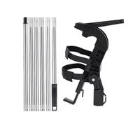 Extension de peinture en aérosol - Adaptateur de support de pulvérisateur réglable, fixation de plumeau à poudre avec baguette télescopique pour revêtement de plafond, peinture intérieure, clôture