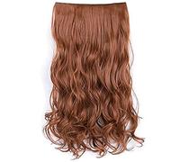Extension de Perruque, Extension de Cheveux Synthétique Mat 6 Clips pour Fête pour Femme (Brun doré)