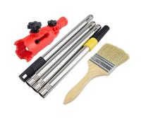 Extension de pinceau flexible avec pinceau à peinture multi-angle portable pour rouleau de peinture - Outil de serrage - Outil de bordure de peinture flexible - Outil de peinture d'angle - Accessoires