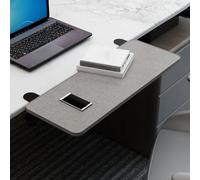 Extension de plateau de clavier ergonomique - Design sans perçage - Accoudoir peu encombrant pour la maison et le bureau - Augmente la productivité et le confort avec accessoires de bureau réglables