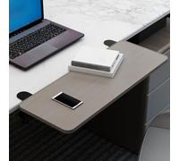 Extension de plateau de clavier ergonomique robuste sans perçage pour la maison et le bureau, améliore le confort et l'efficacité de l'espace de travail, accessoire de bureau parfait pour une