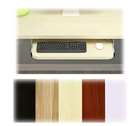 Extension de plateau ergonomique en bois pour clavier - Plateau coulissant réglable sous le bureau pour une meilleure posture et un rangement de la souris - Convient aux coudières et aux bras (noyer