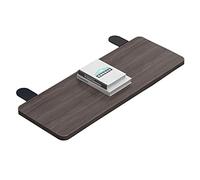 Extension de plateau ergonomique pour clavier avec tiroir coulissant pour souris, étagère pliable sous le bureau, installation sans dommage pour un espace de travail confortable, design peu encombrant