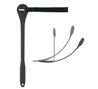 Extension de poignée de rasoir flexible en silicone pour la portée du dos, les soins des jambes et la douche
