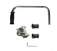 Extension de poignée en métal compatible avec les tailles de tige de débroussailleuse ergonomique en aluminium léger favorise la position verticale réglable en hauteur pour les modèles résidentiels