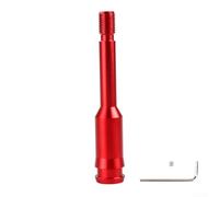 Extension de pommeau de levier de vitesse M14 x 1,5 Filetage en alliage d'aluminium pour adaptateur de voiture Bleu Noir Prise améliorée (rouge)