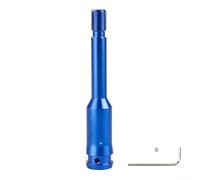 Extension de pommeau de levier de vitesse M14 x 1,5 Filetage en alliage d'aluminium pour adaptateur de voiture Bleu Noir Prise améliorée (Bleu)