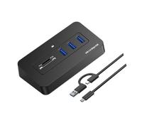Extension de Port de Bureau, 1 Meter Double Ended | Hub de carte USB, accès à la mémoire TF, taux de de 5 Gbit / s, module d ' aide poste de travail