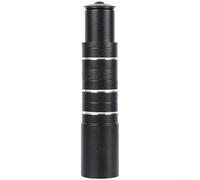 Extension de potence en alliage d'aluminium pour guidon de vélo, hauteur réglable pour route de montagne pour vélo, correction de posture ergonomique avec double fixation à vis, noir (155 mm)