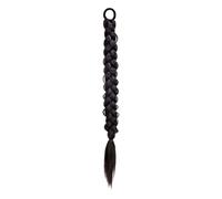Extension de queue cheval tressée longue for femmes, avec attache cheveux, naturelle, moelleuse, droite, enroulée autour la Pour Femmes