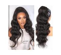 Extension de queue de cheval 10-26 pouces longue vague de corps queue de cheval extension de cheveux brésiliens vierges cheveux cordon queue de cheval postiche clip dans les extensions de cheveux huma