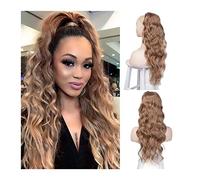 Extension de Queue de Cheval 26inch Long Clip in Hair Pieces Drawstring Pony Tails Postiches for Femmes Filles Queue de Cheval Extensions de Cheveux Vague de Corps Cordon Queue de Cheval Queue de Chev
