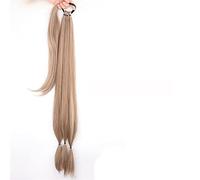 Extension de Queue de Cheval Bande élastique for les femmes Extensions de cheveux de queue de cheval tressée longue synthétique 85CM Queue de poney tressée blonde naturelle avec des cheveux Extension