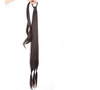 Extension de Queue de Cheval Bande élastique for les femmes Extensions de cheveux de queue de cheval tressée longue synthétique 85CM Queue de poney tressée blonde naturelle avec des cheveux Extension