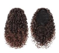 Extension de queue de cheval bou de 14 pouces for les femmes noires, fausses queues de cheval pince synthétique dans les Extensions de cheveux de queue de poney Pour un usage quotidien(T1B-33)
