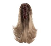 Extension de queue de cheval bou en fibre synthétique haute température avec clip pour femme et fille à porter au quotidien