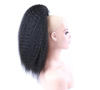 Extension de queue de cheval Cheveux haute bouffée Afro postiche faux cordon synthétique queue de cheval élastique Extension de cheveux for les femmes crépus bouclés queue de cheval synthétique pour u