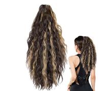 Extension de queue de cheval | Extension de queue de cheval bou avec barrette | Postiche volumineux | Pour femmes et filles pour cosplay, fête, trajets quotidiens, rassemblement et apparition