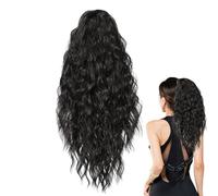 Extension de queue de cheval, extension de queue de cheval bou avec barrette - Postiche volumineux - Pour femmes et filles pour cosplay, fête, trajets quotidiens, réunion et apparence