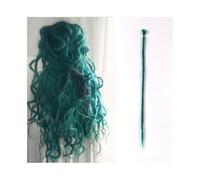 Extension de queue de cheval Extensions de dreadlocks faites à la main de 20 pouces, 5 brins, dreads synthétiques, tresses au crochet, 1.0cm, fausse torsion, tressage de cheveux Reggae Dreads Braid po