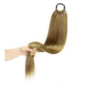 Extension De Queue De Cheval Longue Et Droite 24 Pouces Extensions De Cheveux De Queue De Cheval Cheveux Synthétiques Bande Élastique Postiche Naturelle Résistante À La Chaleur