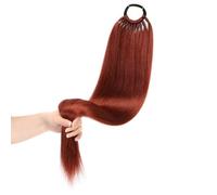 Extension De Queue De Cheval Longue Et Droite 24 Pouces Extensions De Cheveux De Queue De Cheval Cheveux Synthétiques Bande Élastique Postiche Naturelle Résistante À La Chaleur