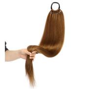 Extension De Queue De Cheval Longue Et Droite 24 Pouces Extensions De Cheveux De Queue De Cheval Cheveux Synthétiques Bande Élastique Postiche Naturelle Résistante À La Chaleur