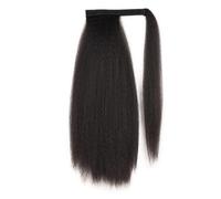 Extension de queue de cheval naturelle Perruque inspirée queue de cheval avec fixation style cheveux raides for des looks époustouflants Extensions de cheveux épais et naturels, sans cout(Brown)