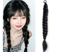 Extension de Queue de Cheval Nouvelle Concubine synthétique bulle torsion queue de cheval haute élastique perruque femme cheveux côté naturel lanterne tresse Extension de Cheveux(Size:2 pcs,Color:P18/